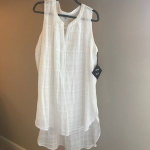 Ava & Viv Sleeveless Tunic with Silver Threading